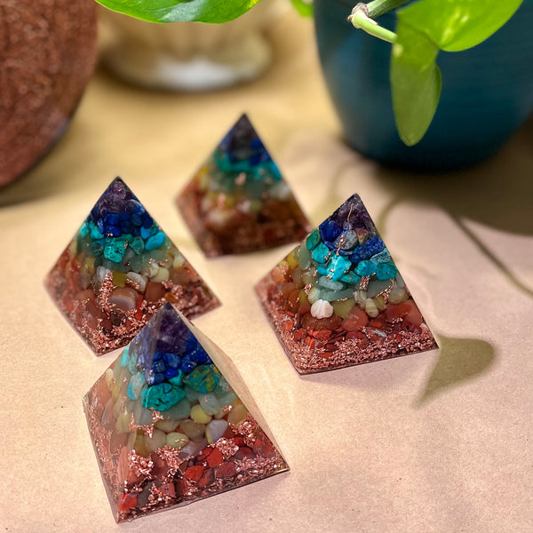 Orgonite Chakra Pyramids